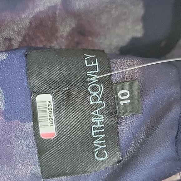 Cynthia Rowley Sz 10 Rose Floral‎ Aurora Sleeveless Long Flowy Maxi Dress - Picture 14 of 16